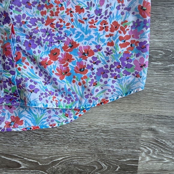 Lightweight Vintage 90s Floral Button Up Shirt - Picture 9 of 9